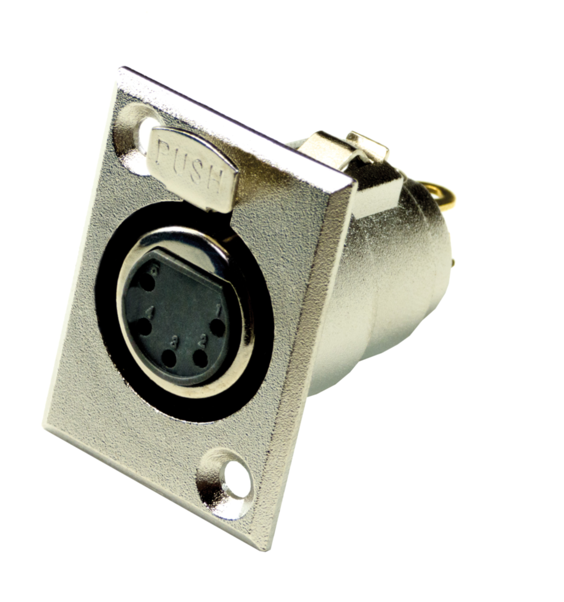 GoConn Mikrofon-Einbaubuchse, 5-polig; XLR 187-5 G 5 POL.