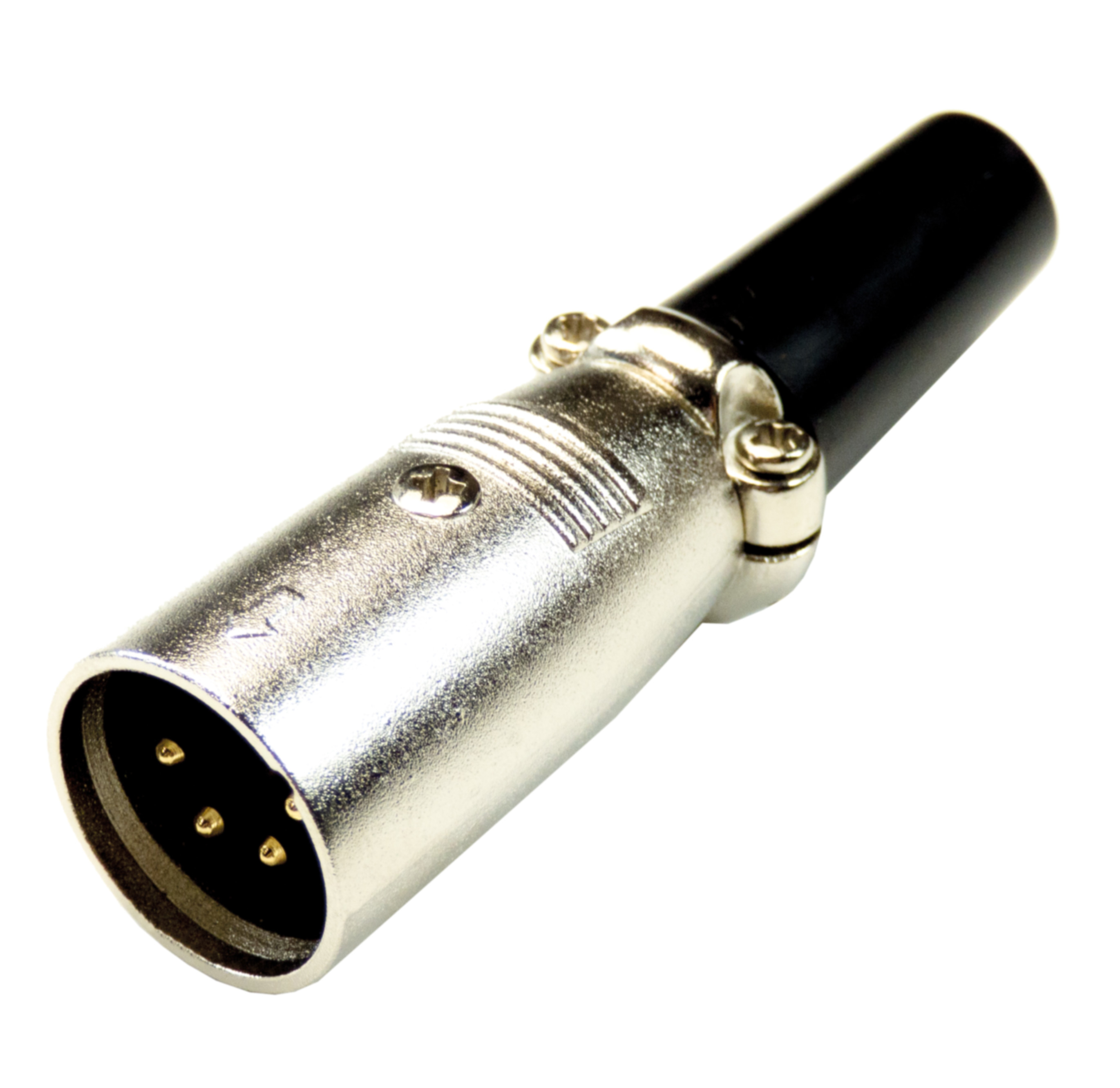 GoConn Mikrofonstecker, 4-polig Goldkontakte; XLR 188-4 G 4 POL.