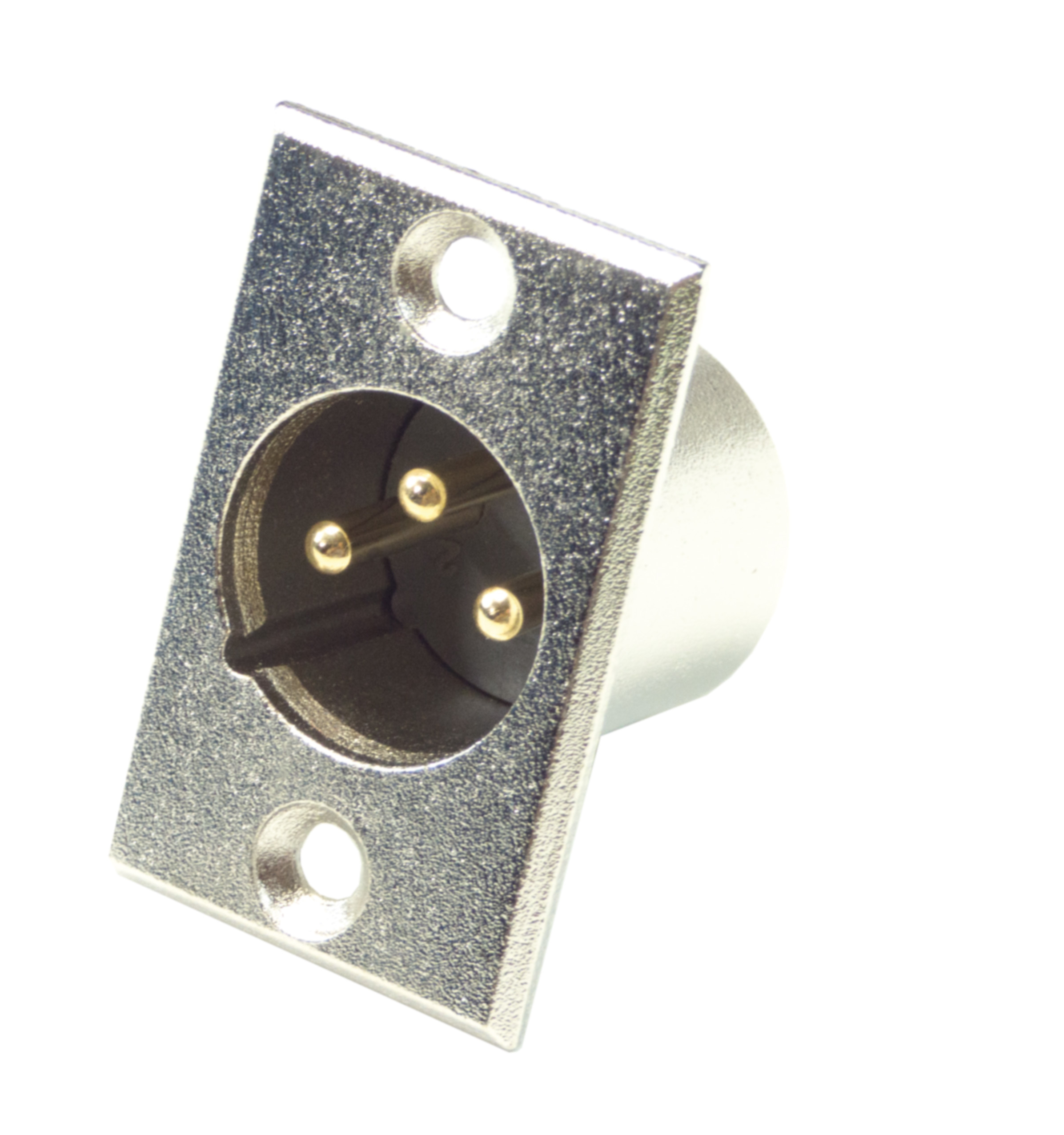 GoConn Mikrofon-Einbaustecker, 3-polig; XLR 186-3 G 3 POL.