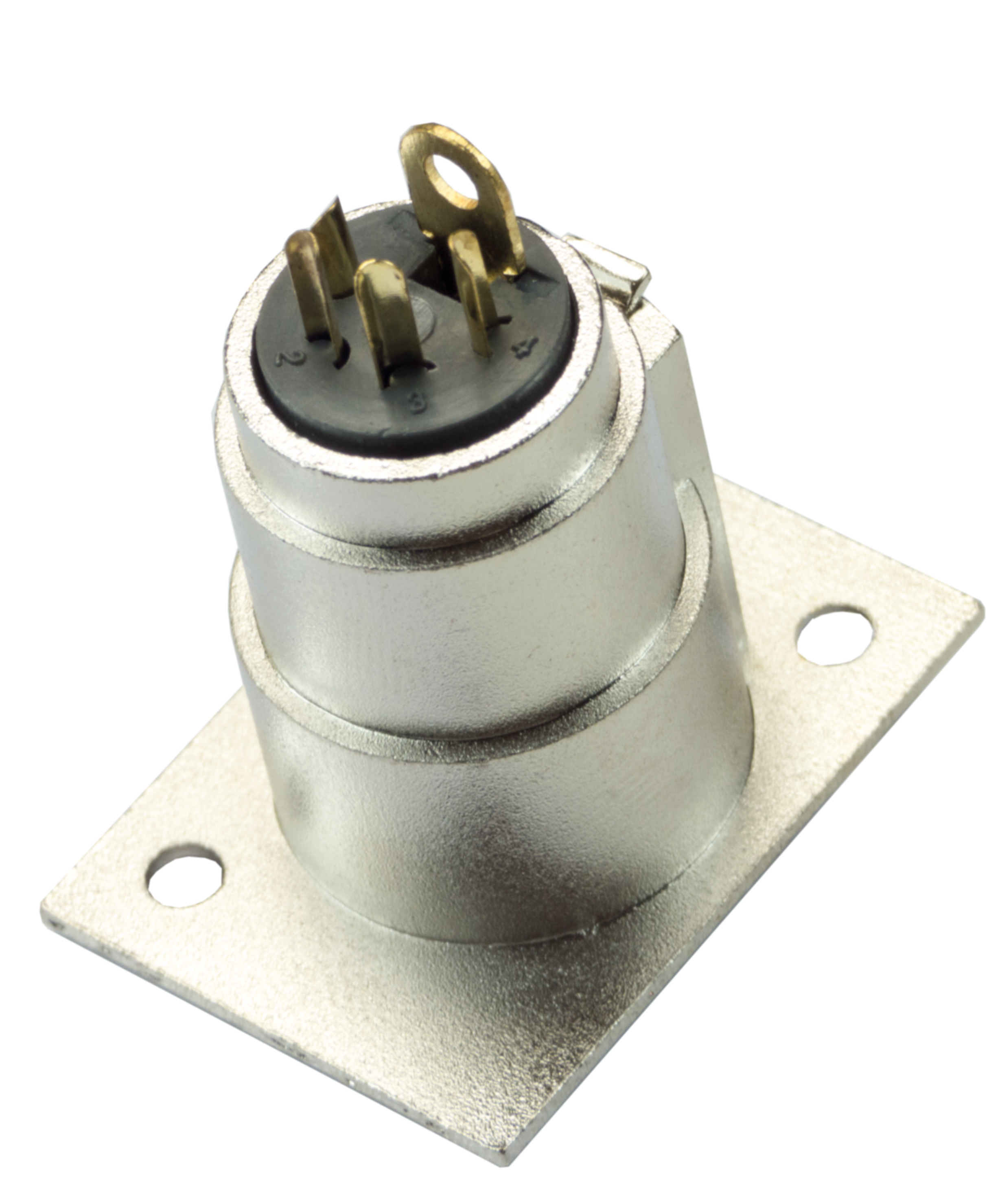 GoConn Mikrofon-Einbaubuchse, 4-polig; XLR 187-4 G 4 POL.