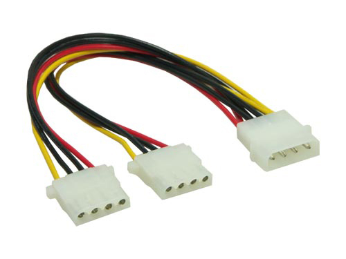 GoConn Y-Stromversorgungskabel; 2 x 5,25 Molex